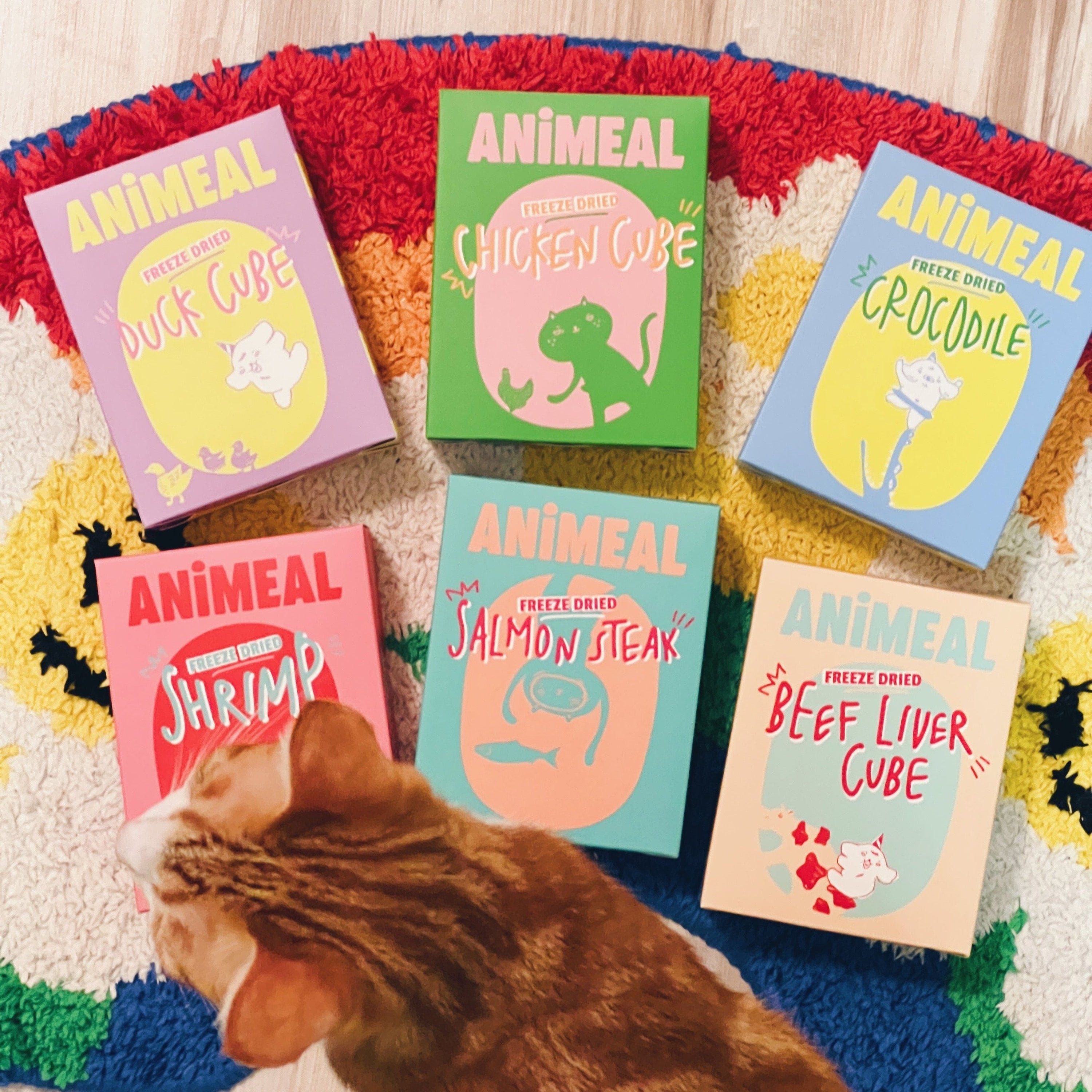 ANiMEAL一套九款凍乾零食脆脆盒