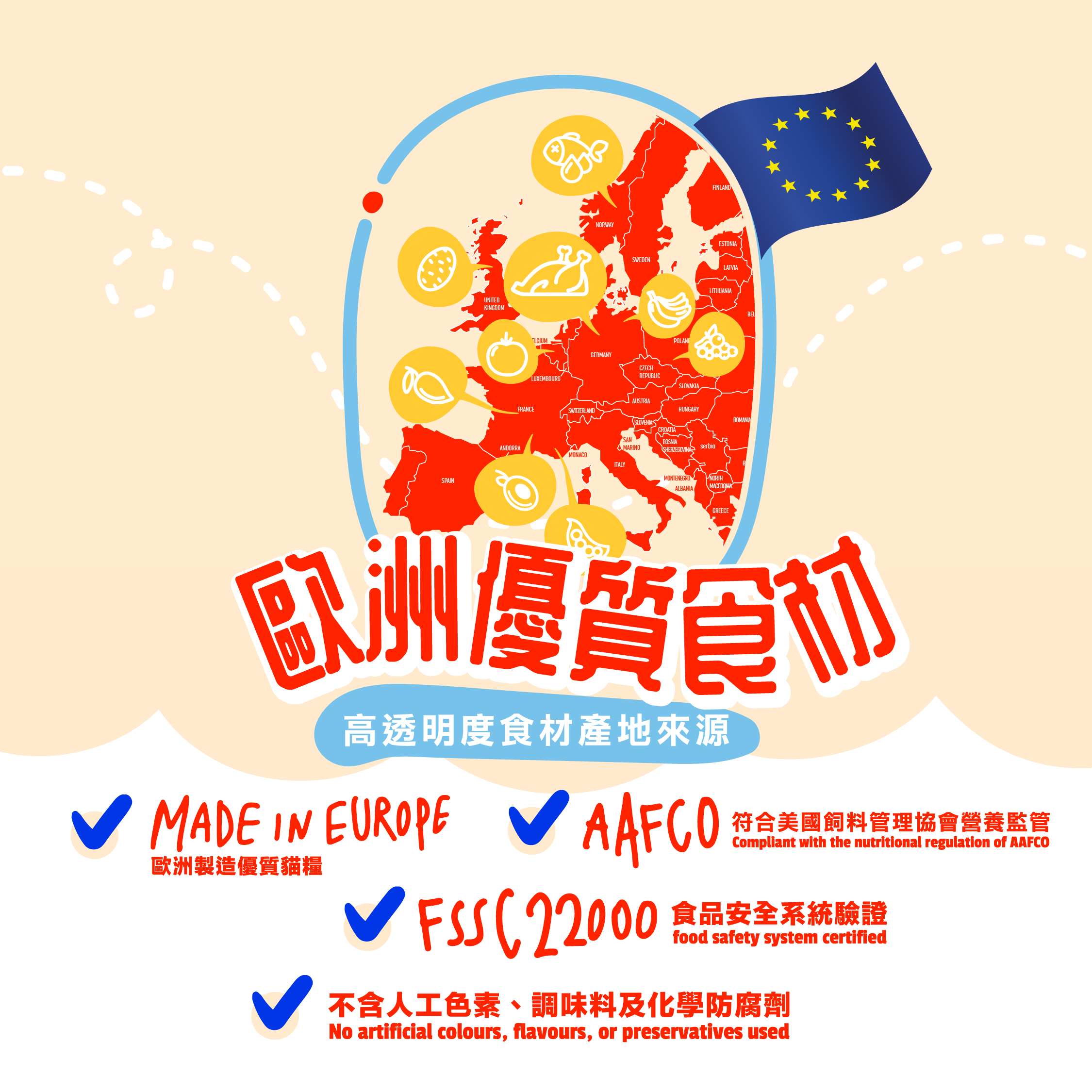 ANiMEAL免費試食包60g - 幼貓低敏無穀物雞肉全面配方