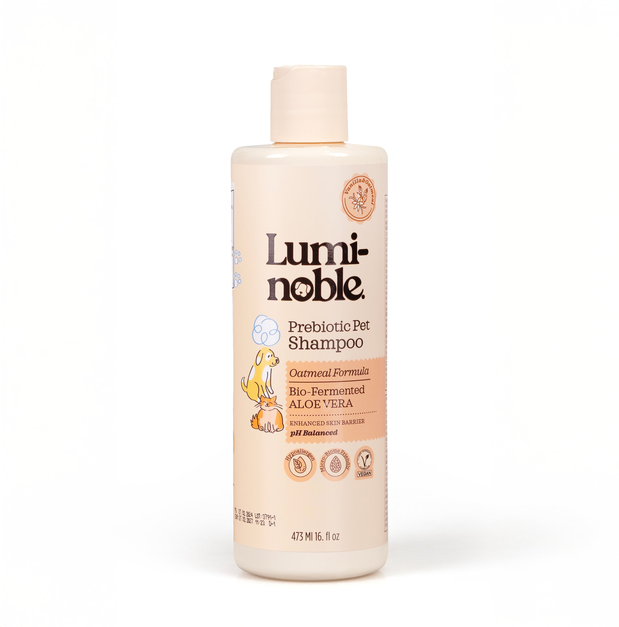 Lumi-Noble.燕麥益生元寵物沐浴露 473ml