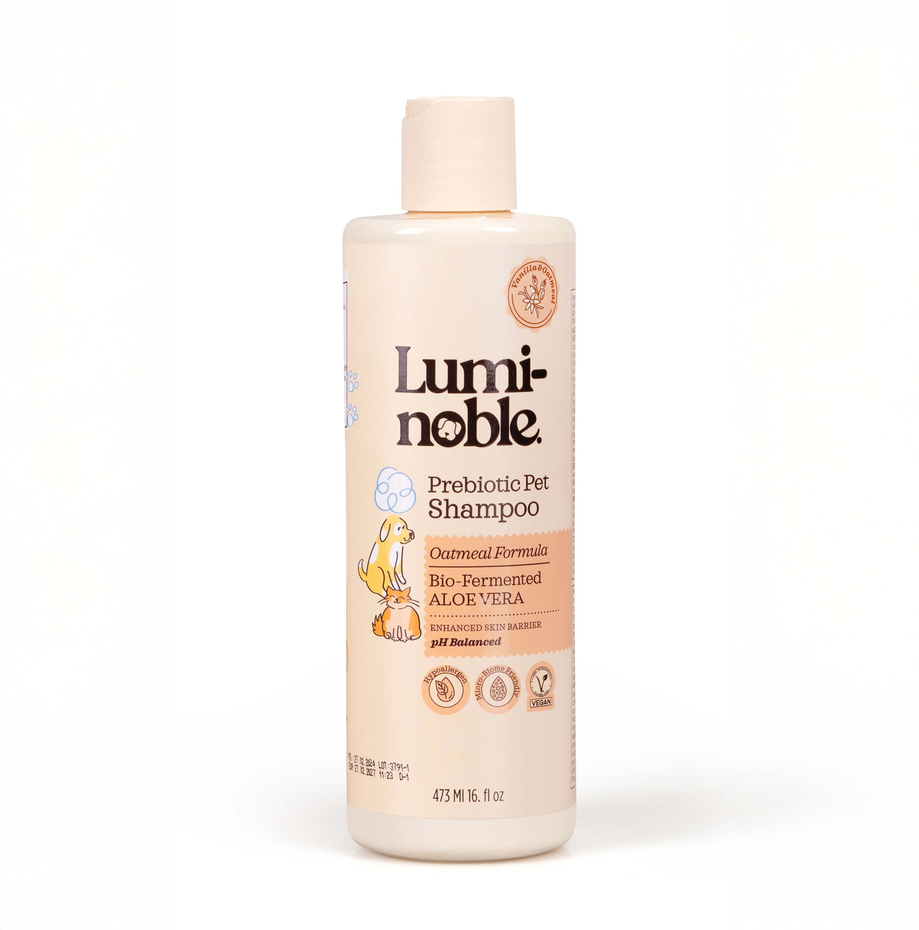 Lumi-Noble.燕麥益生元寵物沐浴露 473ml
