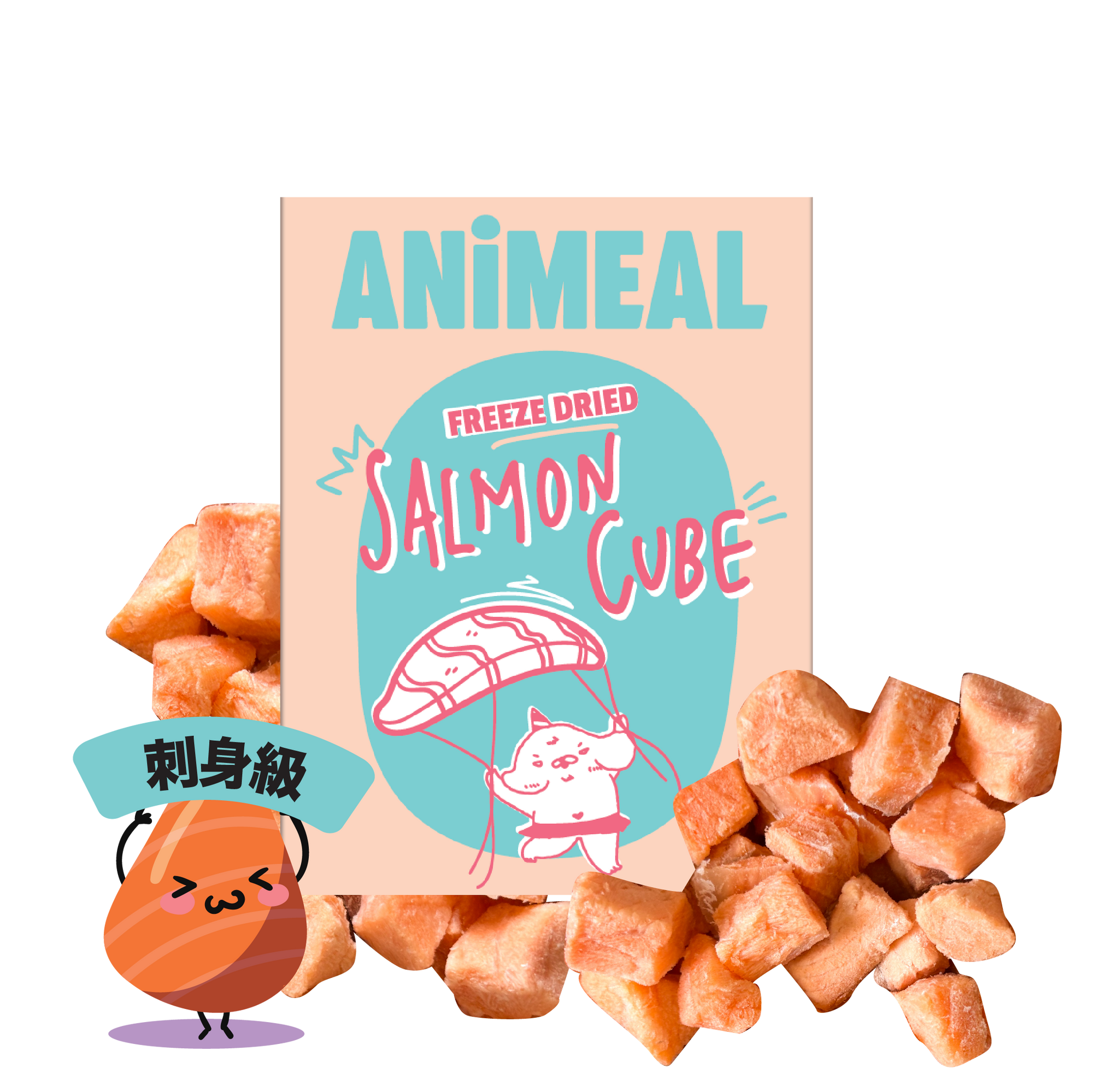 ANiMEAL凍乾刺身級挪威三文魚粒