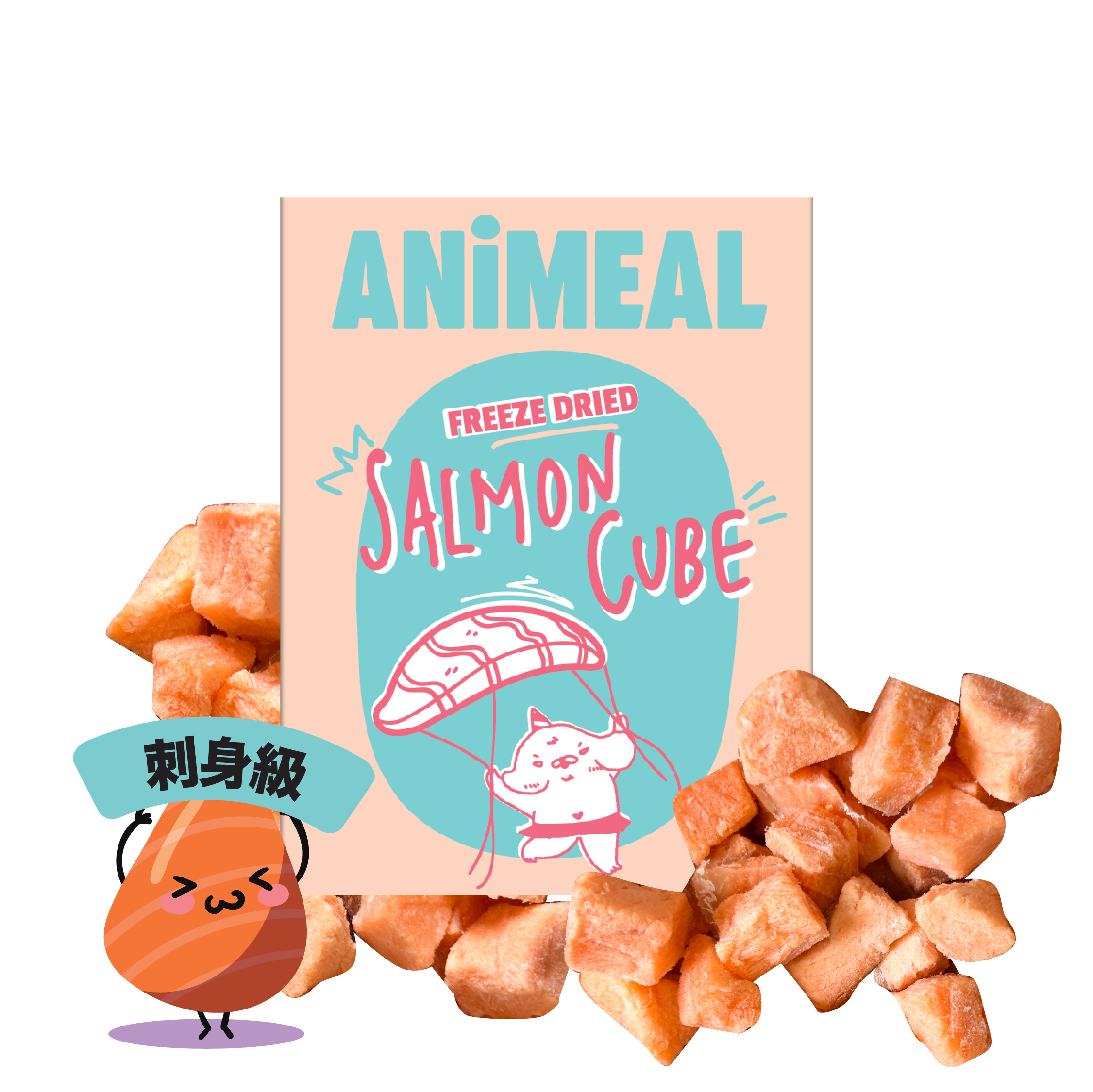 ANiMEAL凍乾刺身級挪威三文魚粒